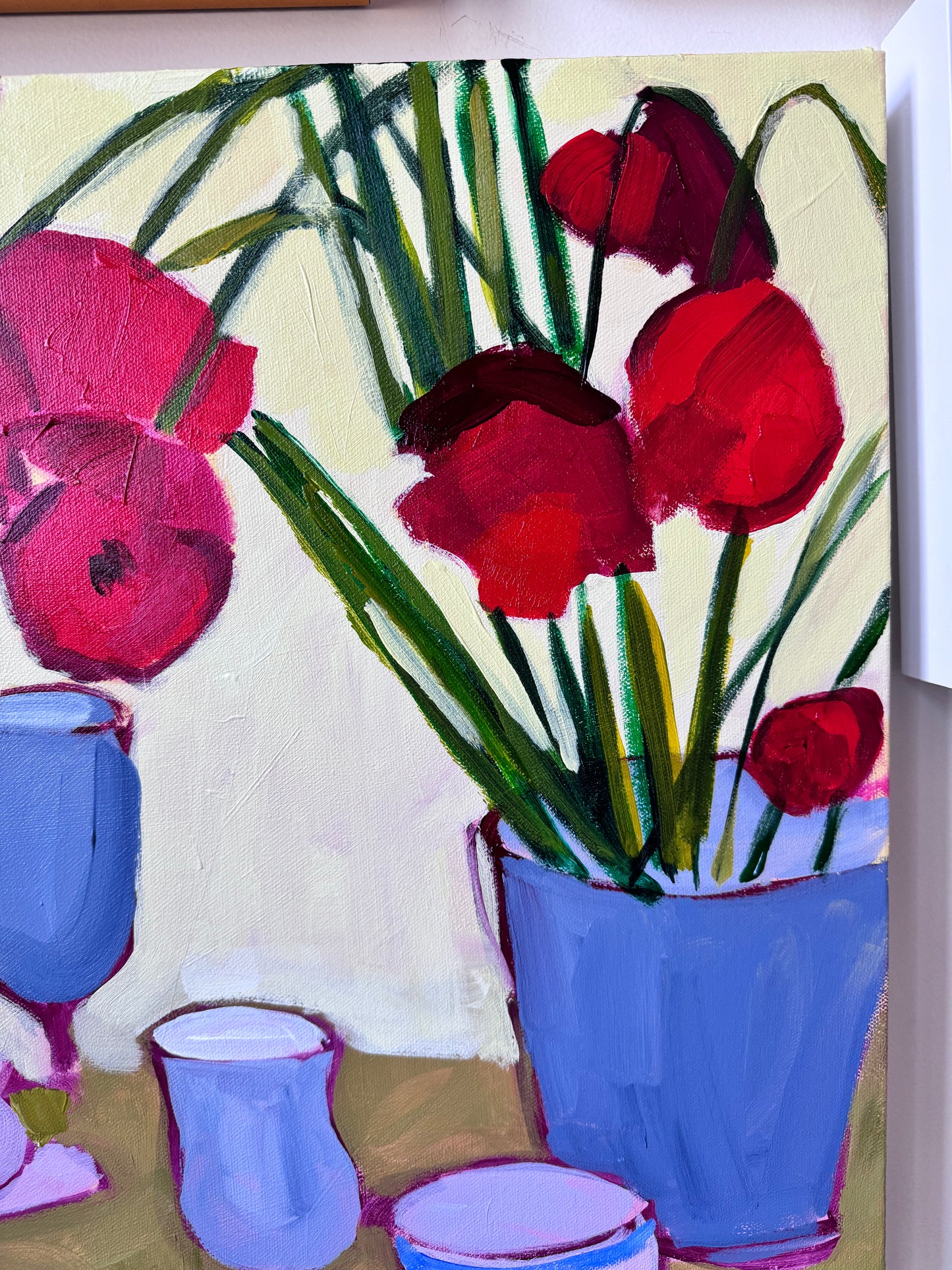 Poppies with China and Silver